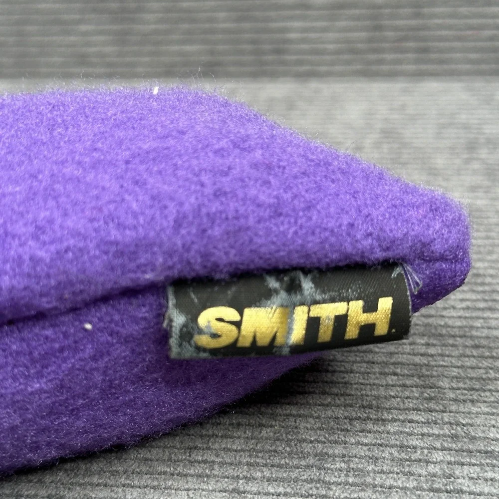 Smith Sliver Y2K Sunglasses Purple Wrap Glass Lens Made in Italy Sporty Eyewear